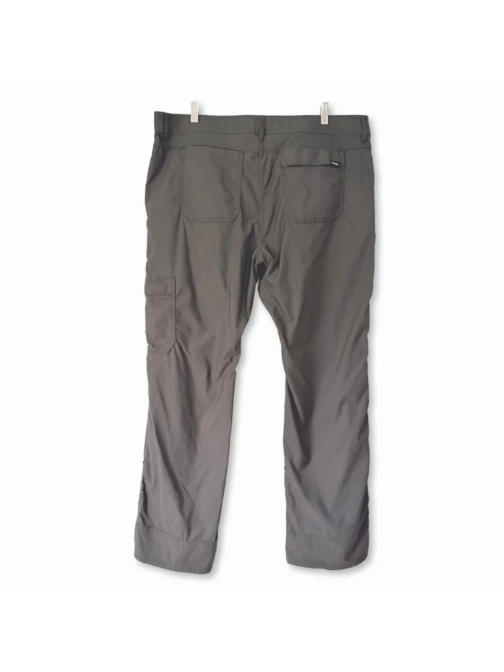 prAna Stretch Zion Gray Relaxed Fit Cargo Pants Men's Size 40X32 Outdoors Hiking